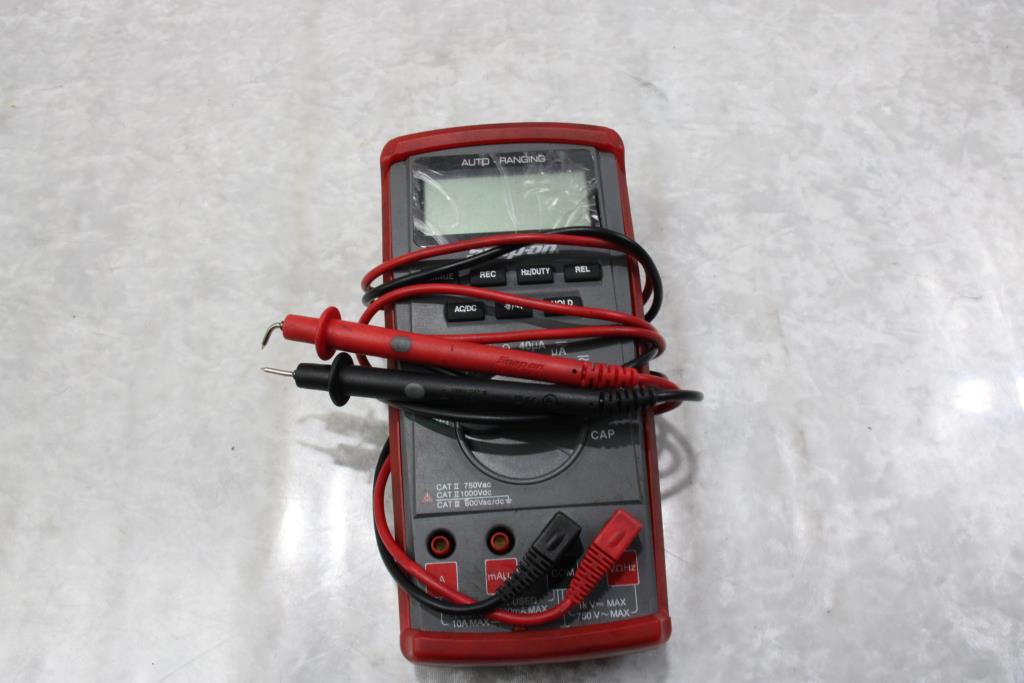 Snap On Auto Ranging Digital Multimeter Property Room
