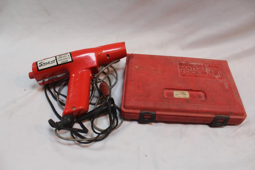 Snapon MT241 Timing Advance Light Tool & Matco Gauge In Case; 2 Pieces
