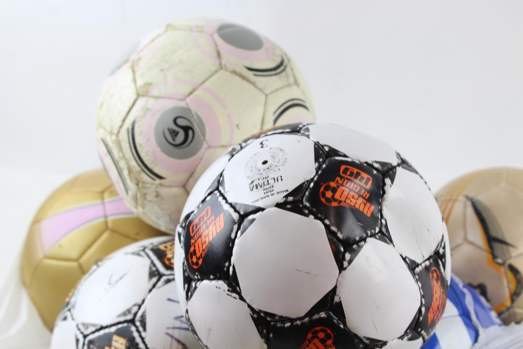 Soccer Balls; 5+ Pieces Property Room