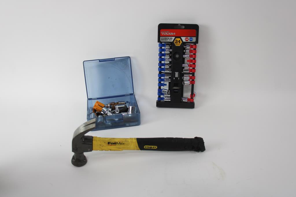 Socket Set And Hammer Lot Property Room