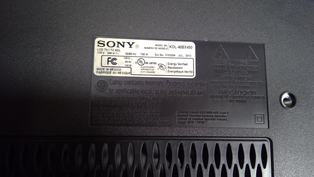 Sony 40" Tv | Property Room