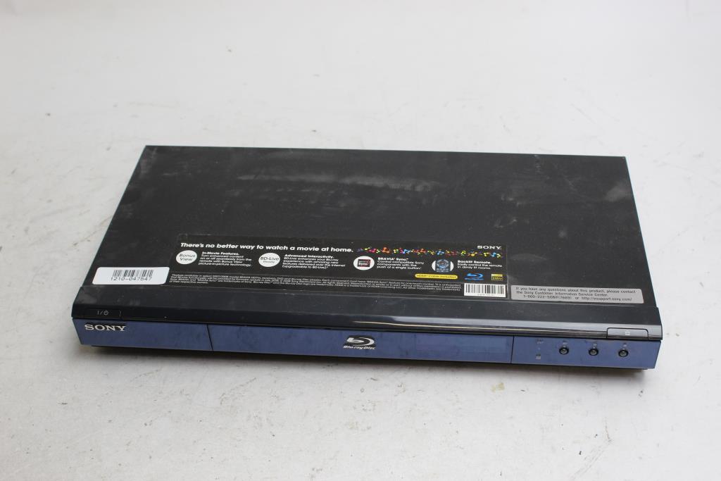 Sony Bluray Disc Player Property Room