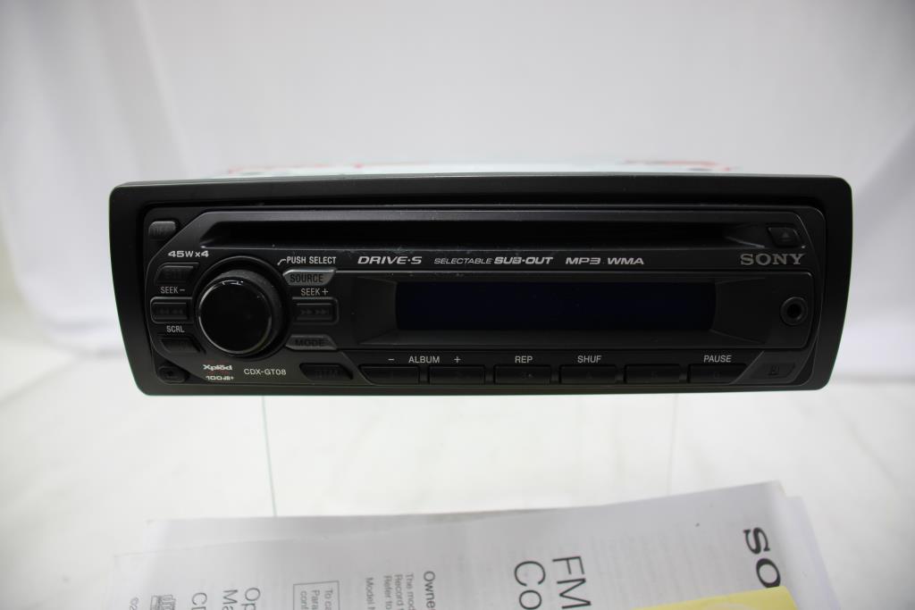 Sony Car Stereo Property Room