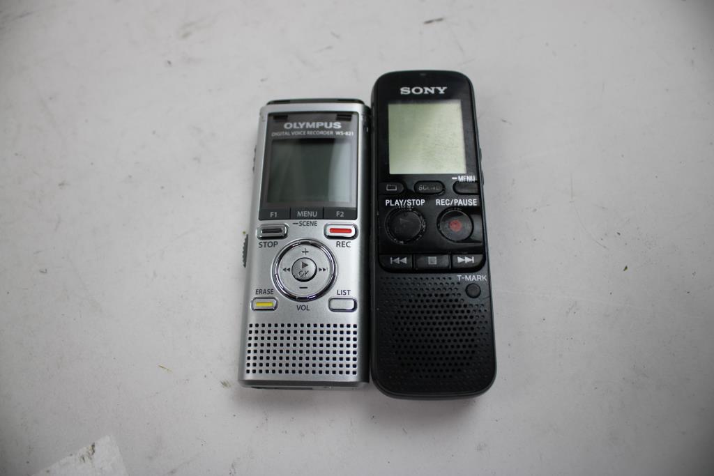 Sony, Olympus Voice Recorder, 2 Pieces
