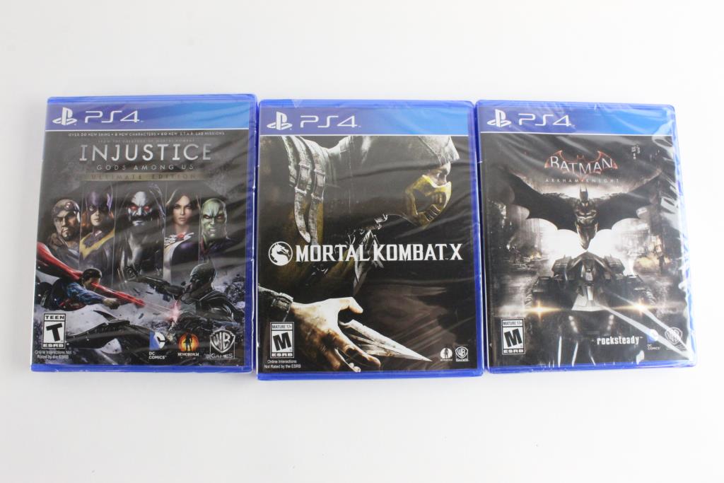 Sony Playstation 4 Games, 3 Pieces Property Room