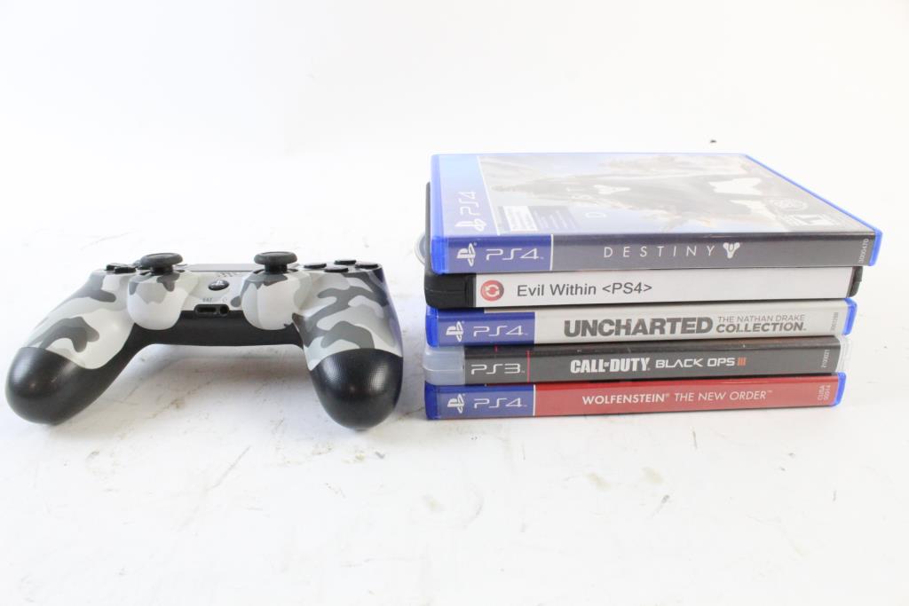 Sony Playstation 4 Games, 7 Pieces Property Room