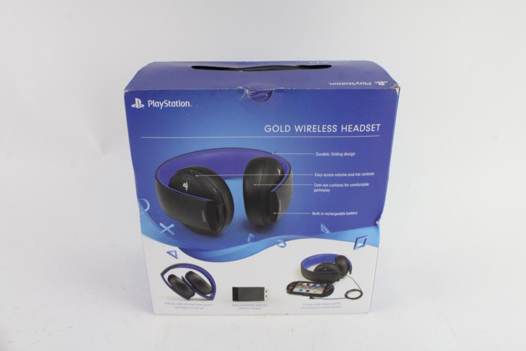 Sony Playstation Gold Wireless Headset Property Room