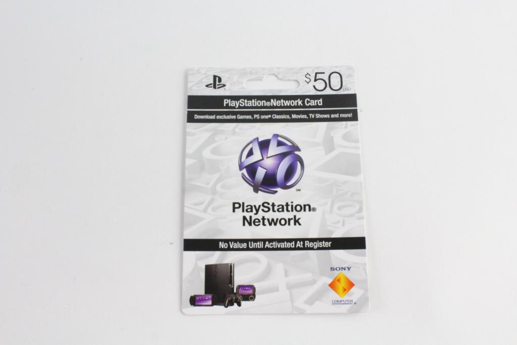 Sony Playstation Network Card, Unverified Balance | Property Room