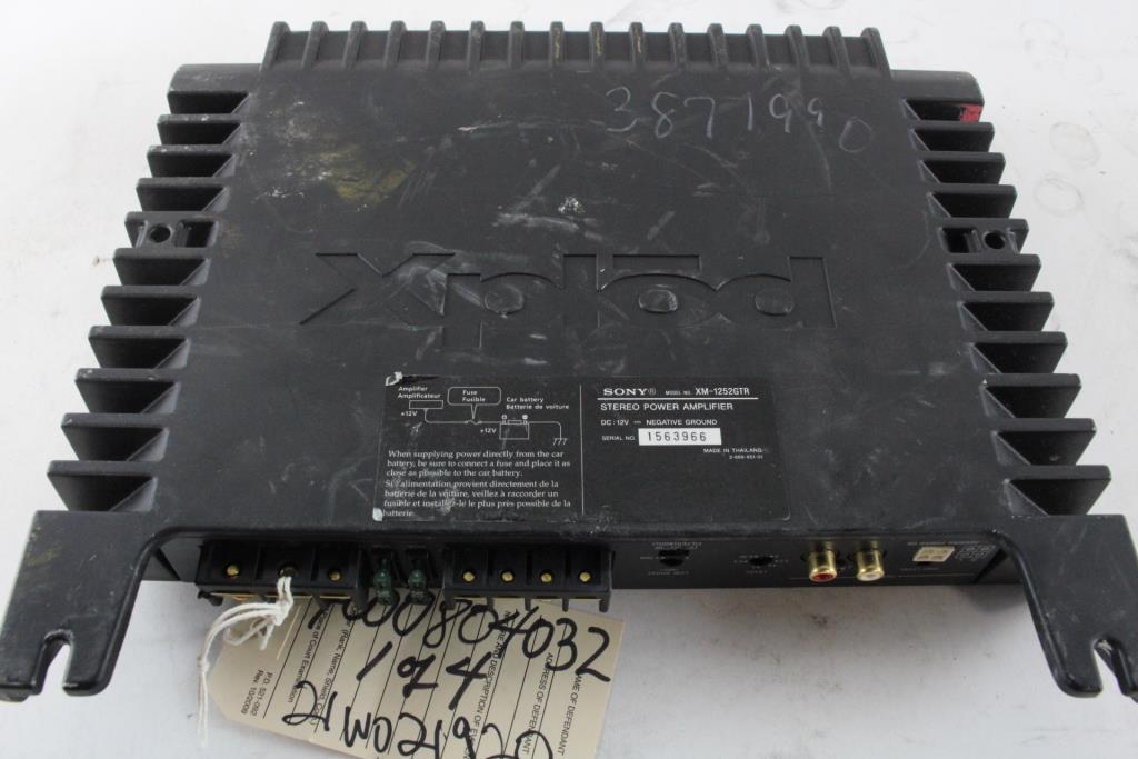 Sony Xplod Car Amplifier Property Room