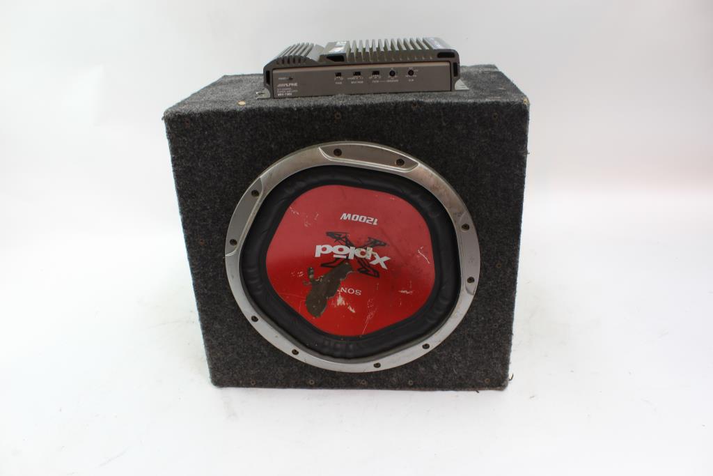 Sony Xplod Car Speaker With Alpine Car Amplifier Property Room