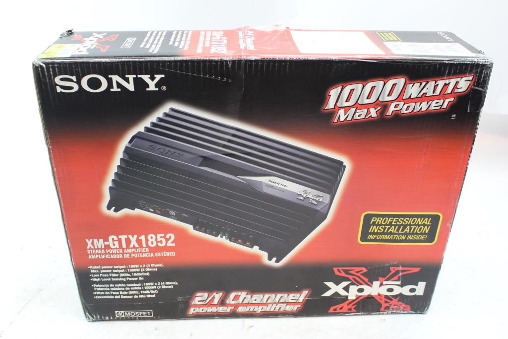 Sony Xplod XMGTX1852 Power Amplifier Property Room