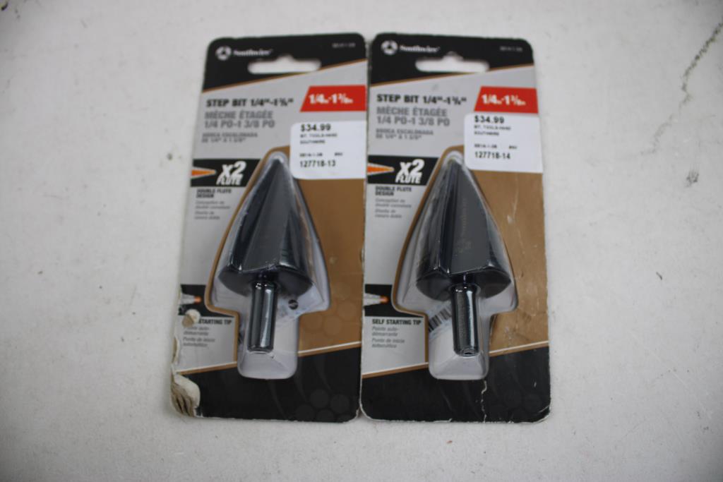 Southwire 1/4"-1-3/8" Step Bits, 2 Pieces