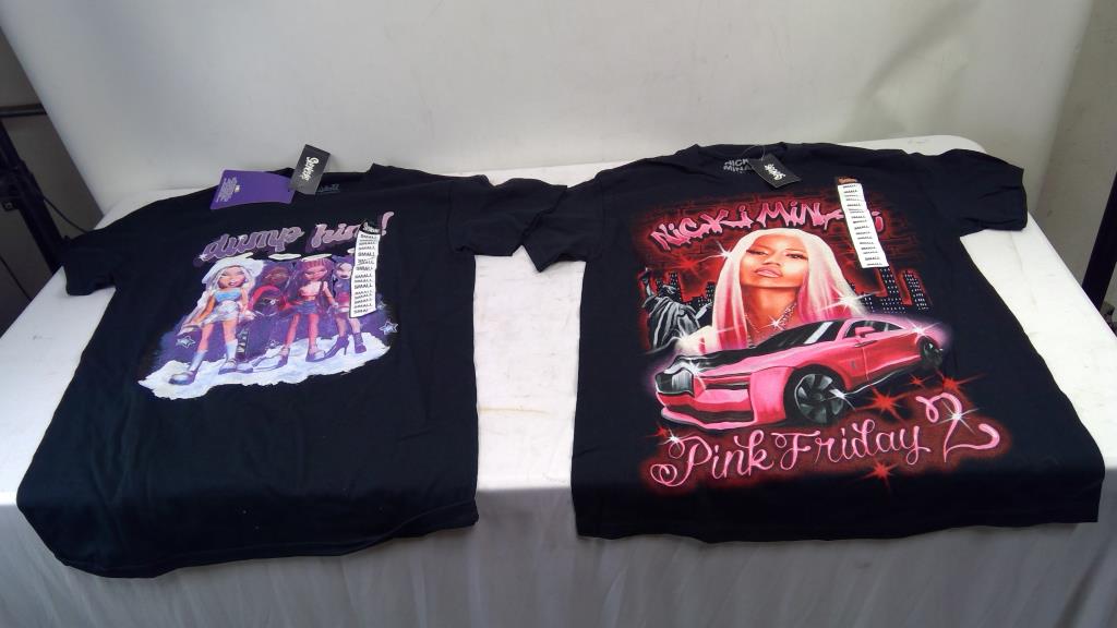 Spencer's Graphic T-Shirts, Size Small, 4 Pieces