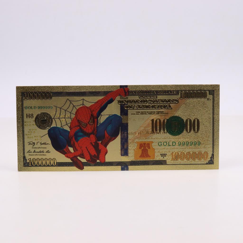 Spiderman Novelty Foil Collectible US Souvenir Property Room