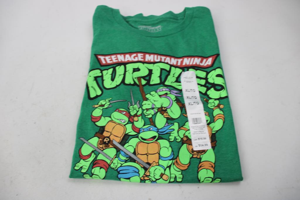 SpongeBob, TMNT T-Shirts, XL, 2 Pieces