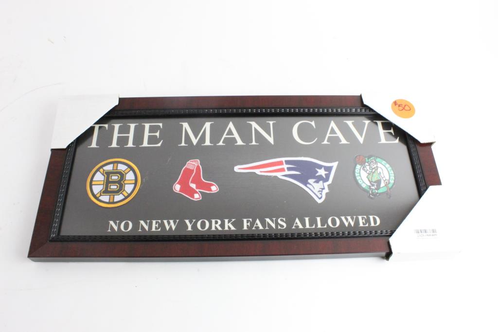 Sportsworld Boston Sports Man Cave Sign Property Room