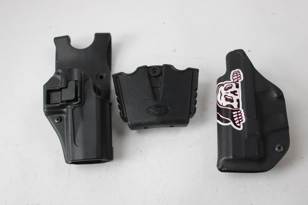 Springfield XDS Magazine Pouch, And Blackhawk Gun Holsters, 6 Pieces
