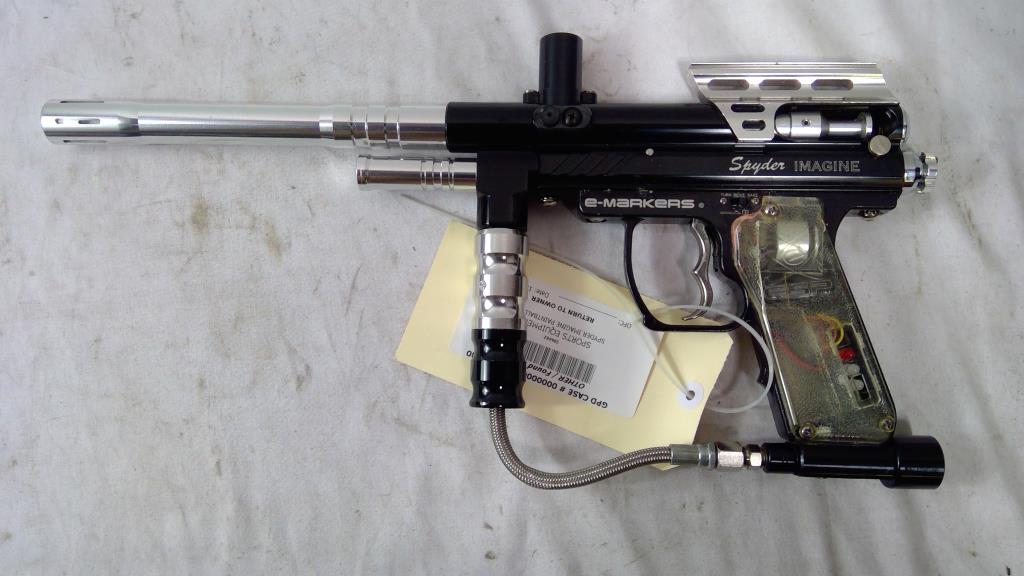 Spyder Imagine Paintball Marker, Black Property Room