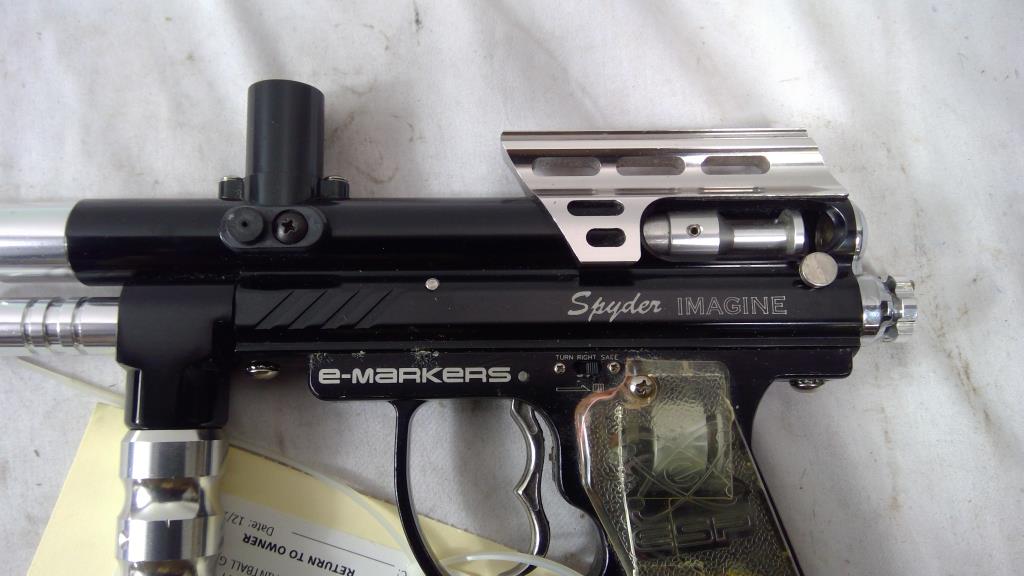 Spyder Imagine Paintball Marker, Black Property Room