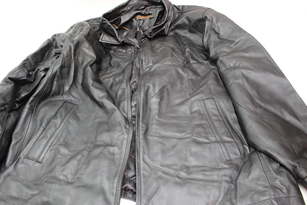 St Johns Bay Leather Jacket Size 2xl Property Room