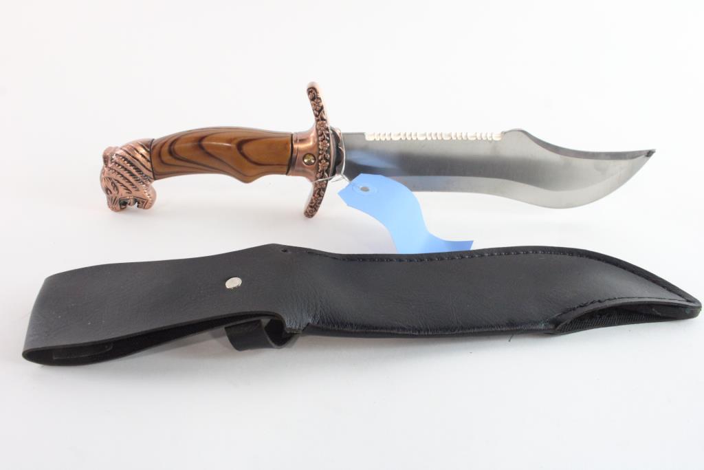 Stainless Steel Knife With Sheath Property Room