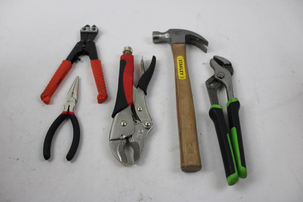 Stanley 10 Oz. Hammer, Crescent Wiss 8" Multi-Purpose Wire Cutters, And More