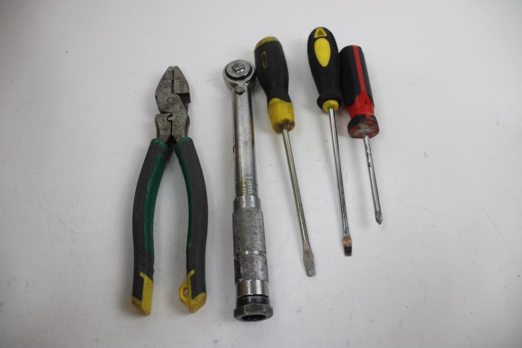 Stanley, Master Mechanic Flathead Screwdrivers, Pliers, And More