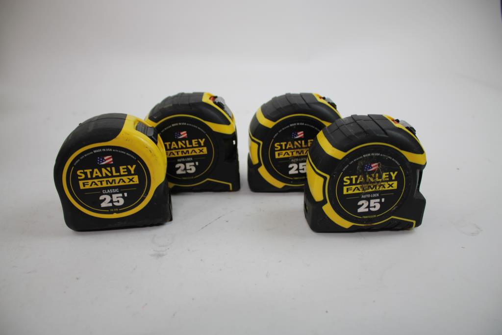 Stanley Tape Measure Tool Lot, 4 Pieces