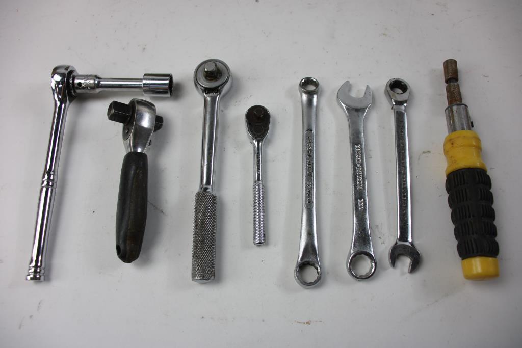 Stanley Toolbox With Wrenches And Sockets, 3+ Pieces Property Room