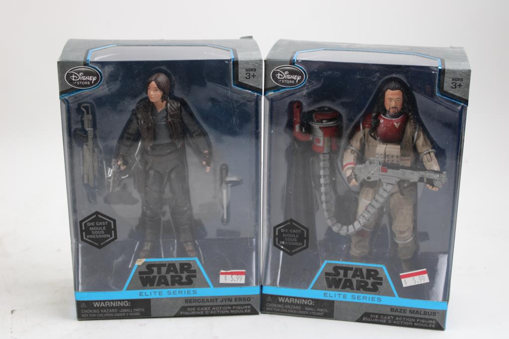 Star Wars Elite Series Action Figures - Sergeant Jyn Erso, Chirrut Imwe, And More, 4 Pieces