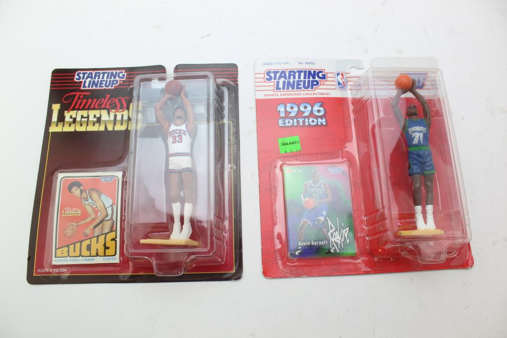 Starting Lineup Hasbro 1996 Kevin & Kenner 1995 Kareem Abdul