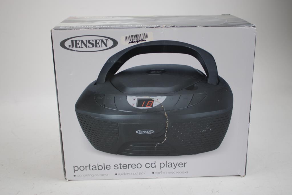 Stereo CD Player, Stanley 25oz Bottle, JanSport Backpack, Pharo Flatware Set, 4 Pieces