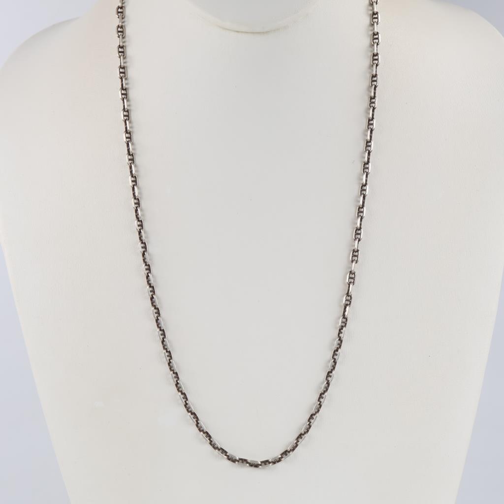 Sterling Silver Anchor Chain Necklace