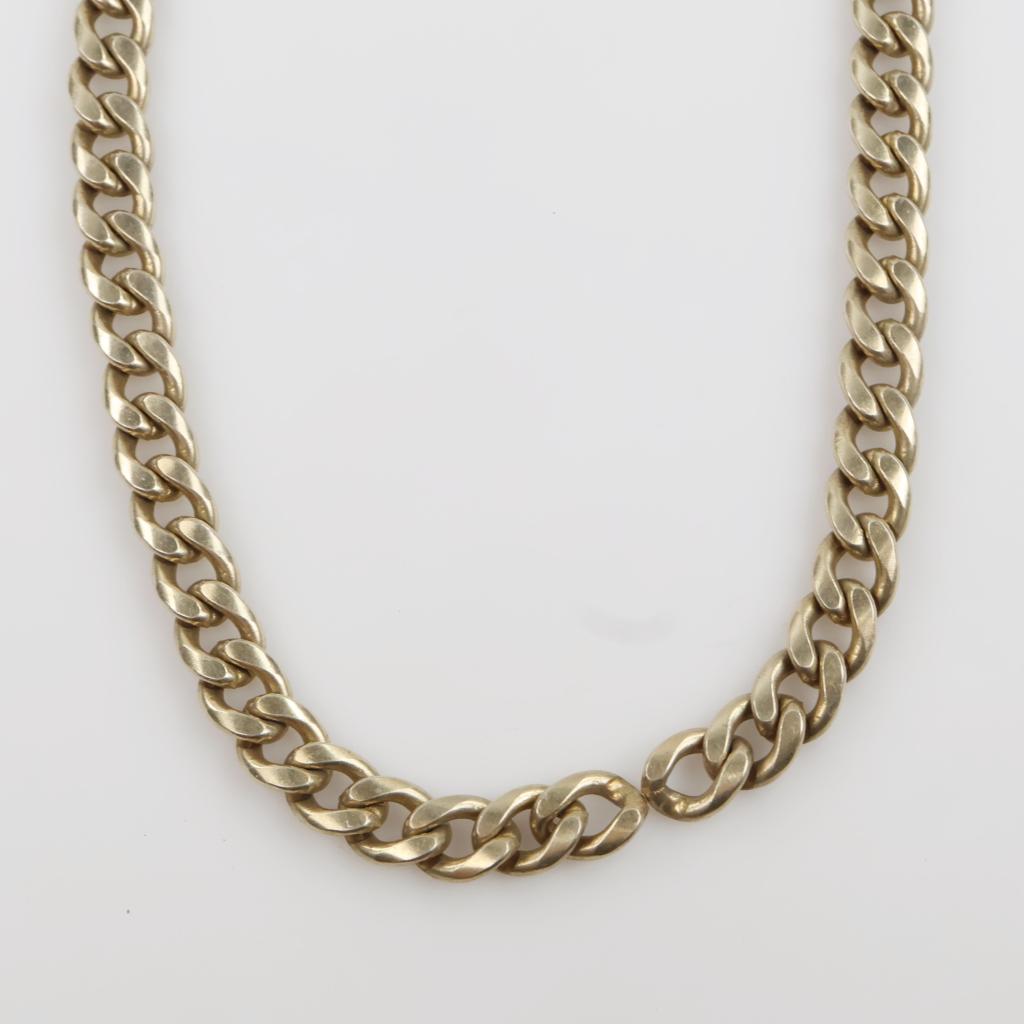 Sterling Silver And GP Necklace