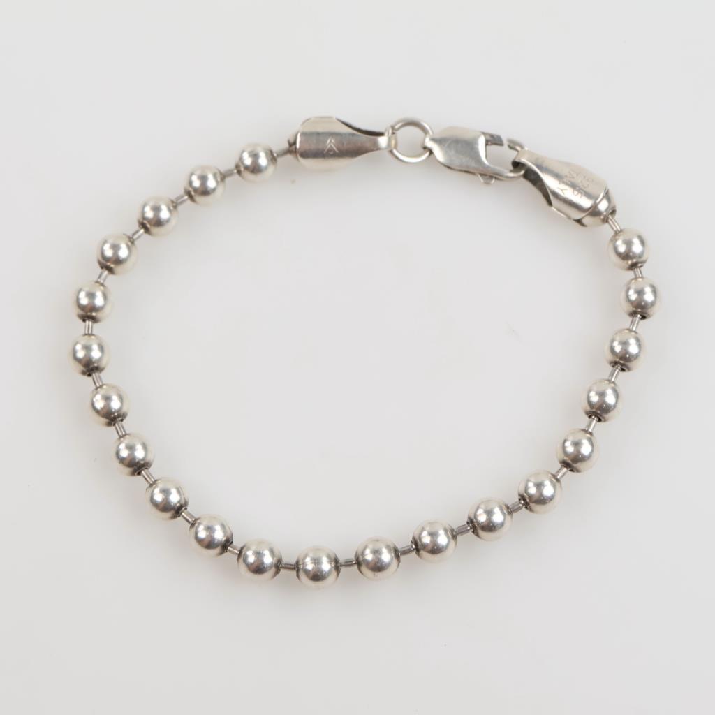 Sterling Silver Ball Chain Bracelet
