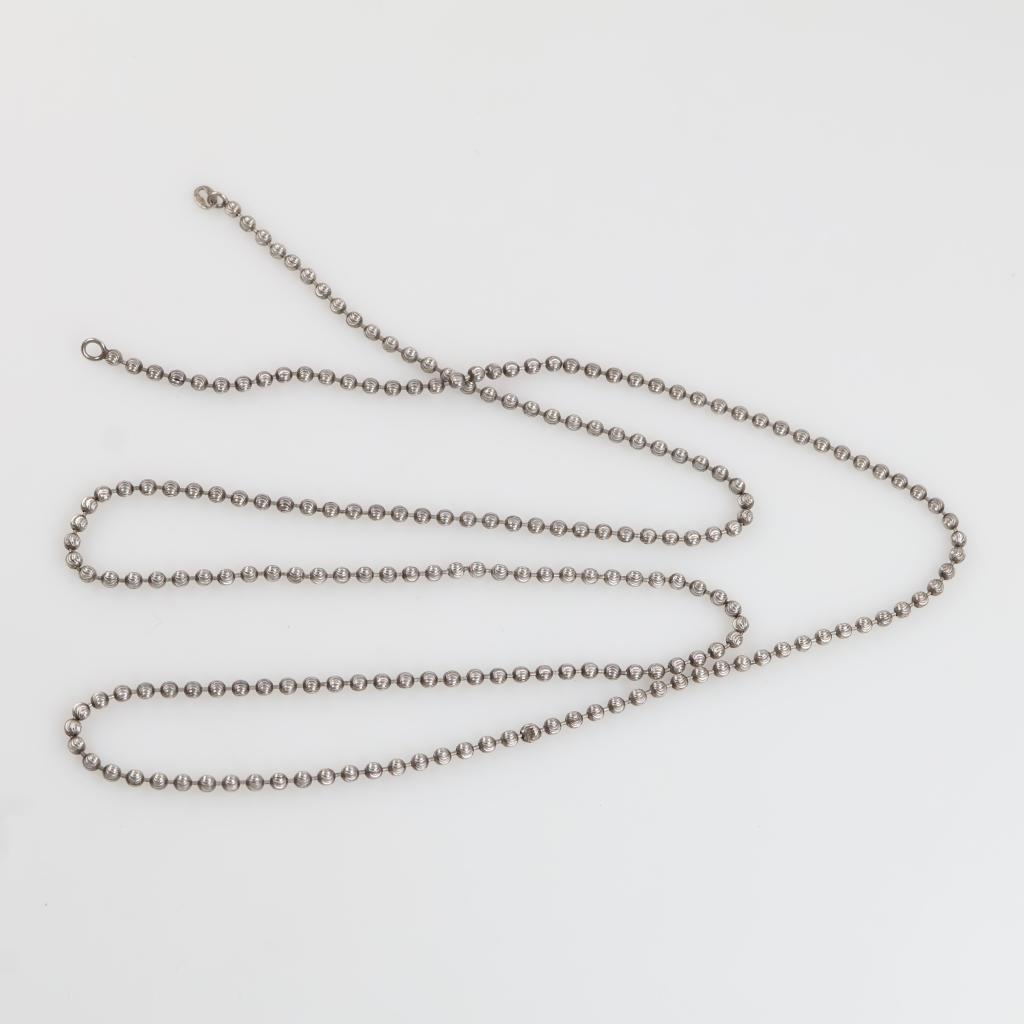 Sterling Silver Ball Chain Necklace
