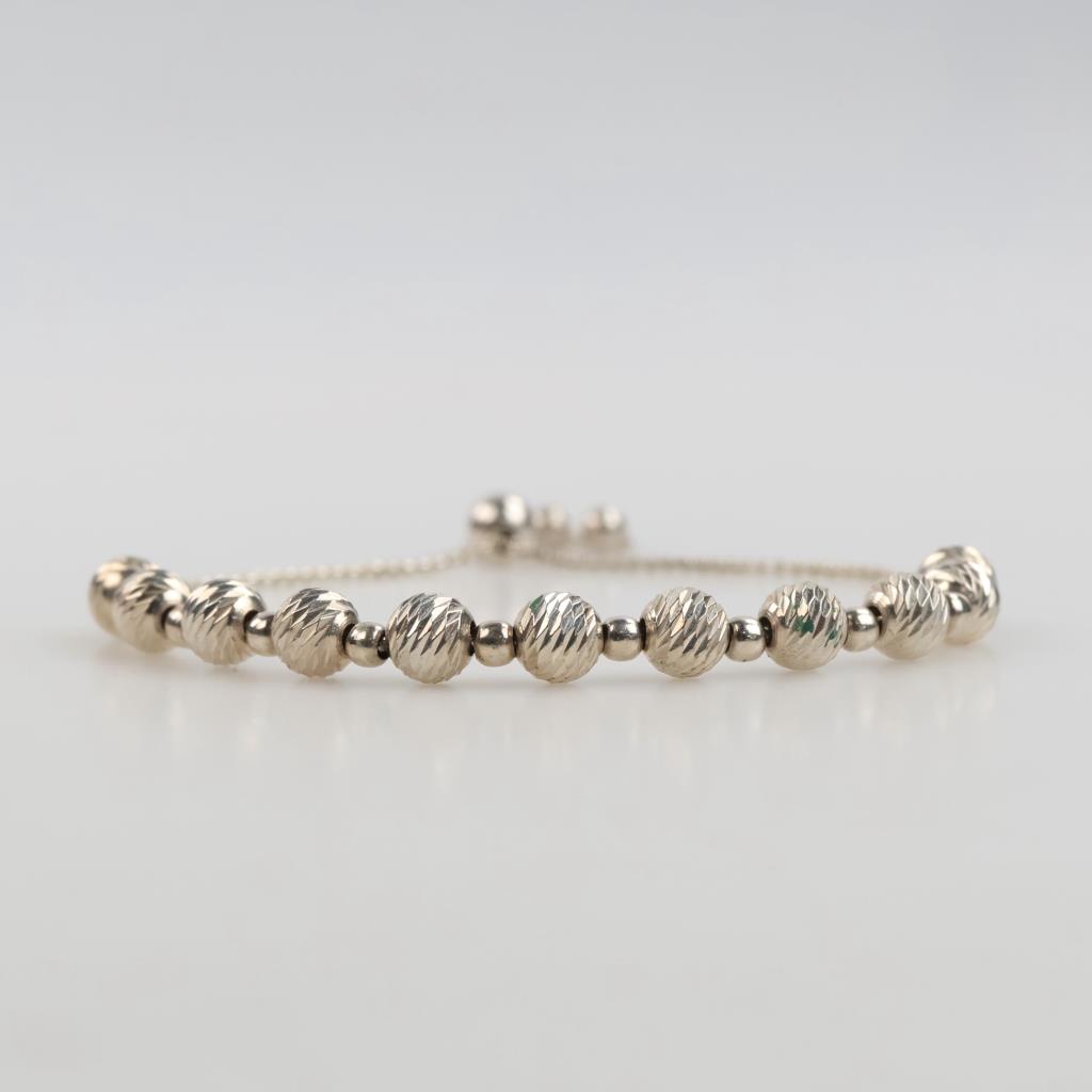 Sterling Silver Beaded Bracelet