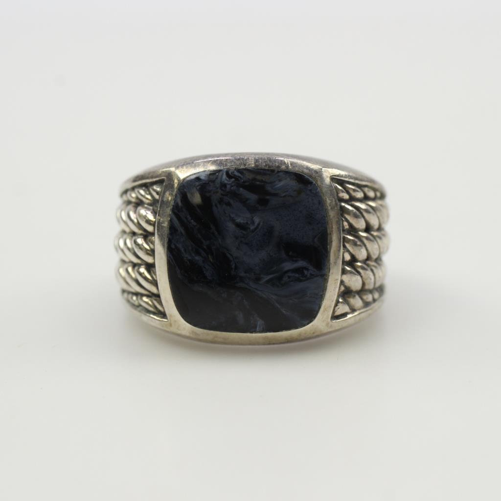 Sterling Silver Blue Stone Ring Property Room