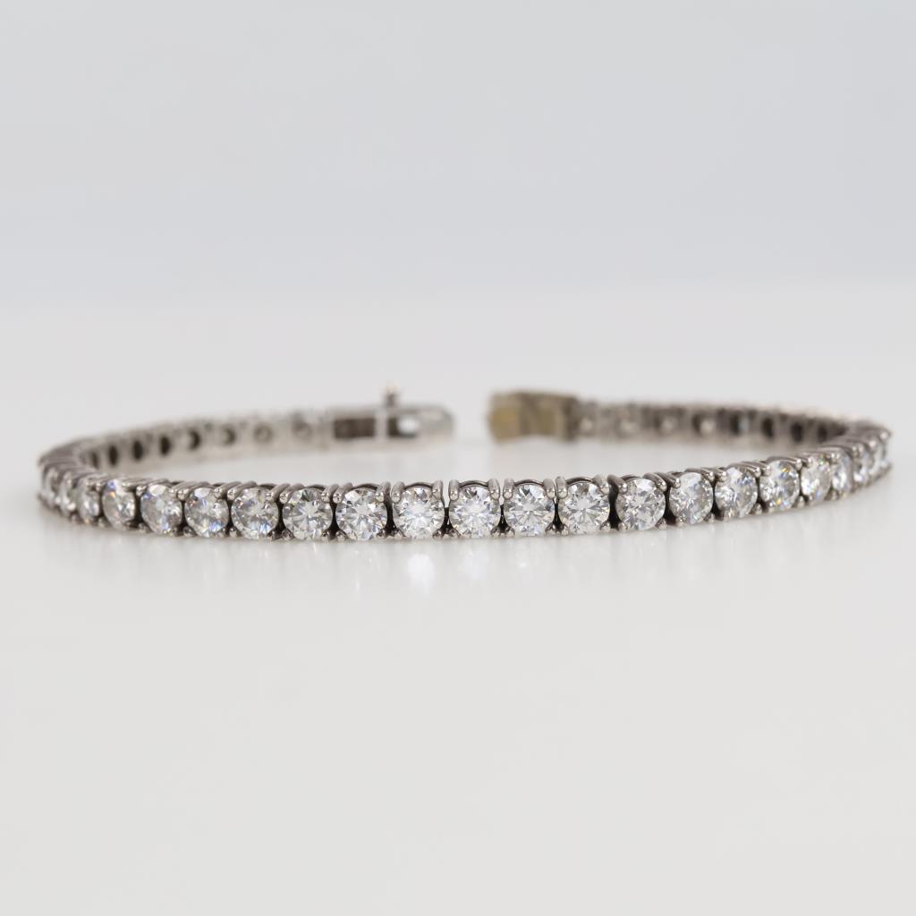 Sterling Silver Clear Stone Bracelet