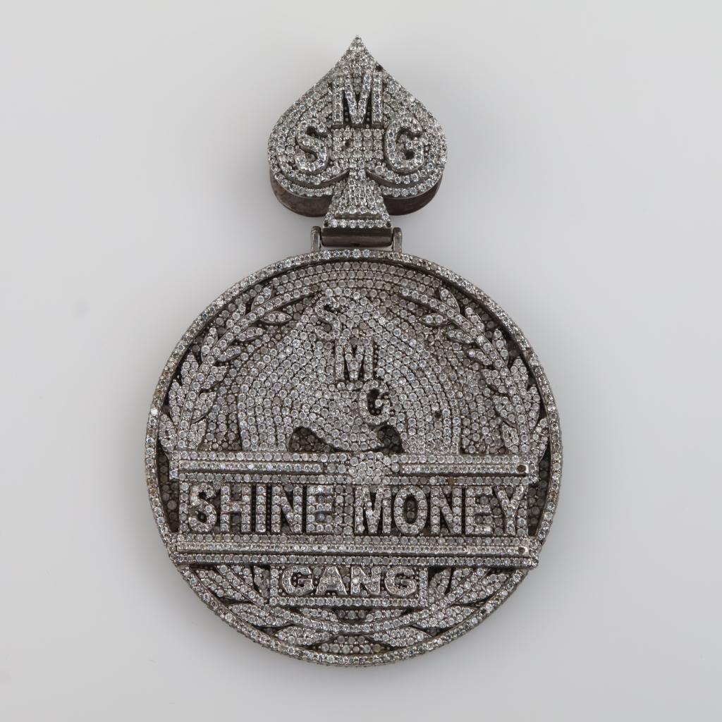 Sterling Silver Clear Stone Pendant