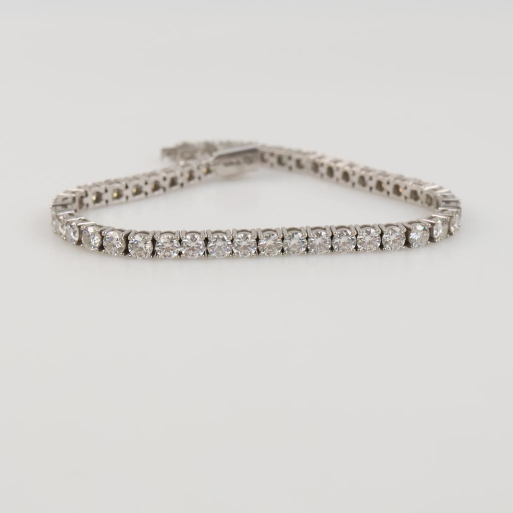 Sterling Silver Clear Stone Tennis Bracelet
