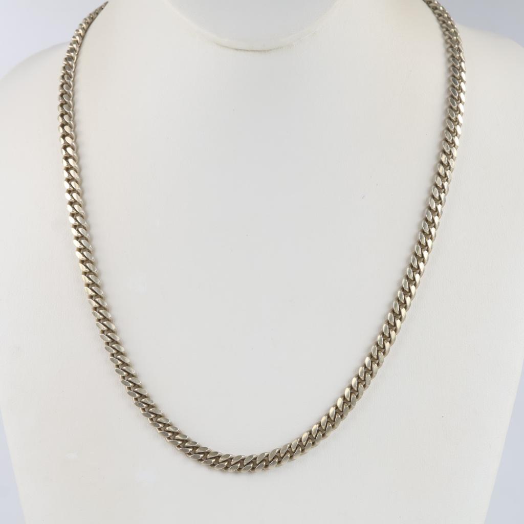 Sterling Silver Cuban Chain Necklace