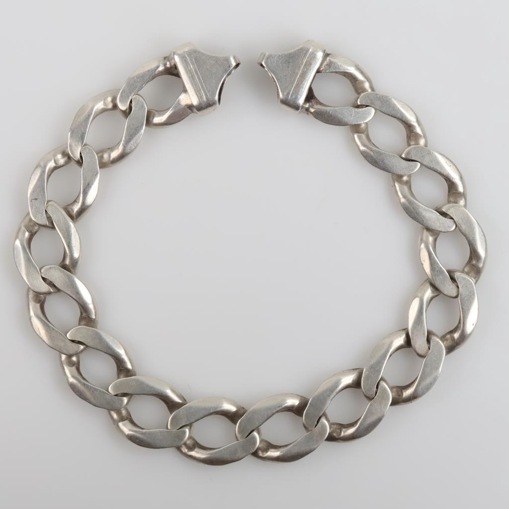 Sterling Silver Curb Chain Bracelet