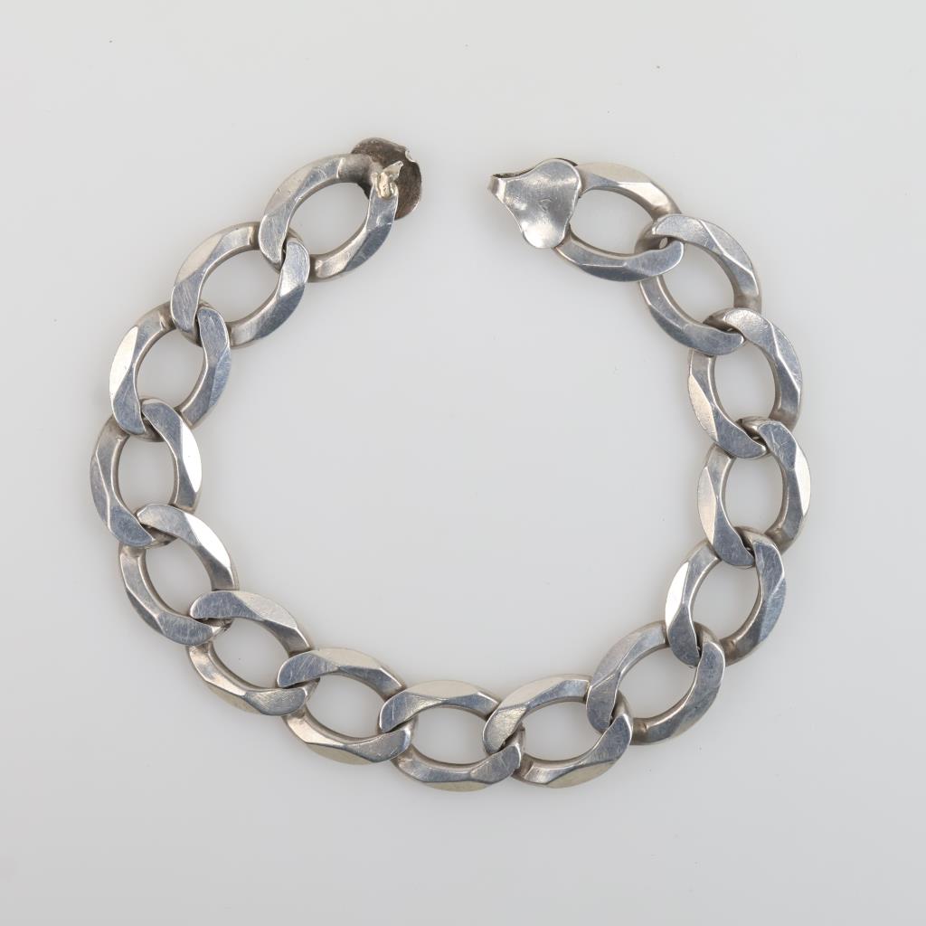 Sterling Silver Curb Chain Bracelet