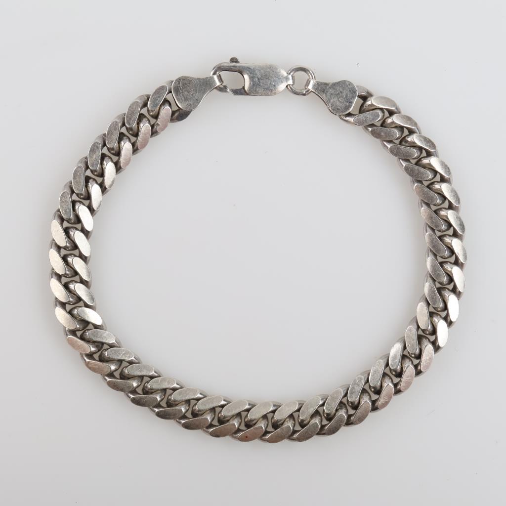 Sterling Silver Curb Chain Bracelet