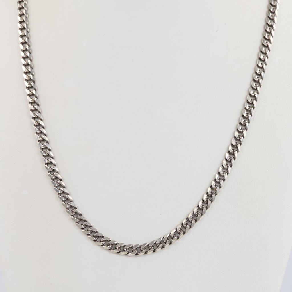 Sterling Silver Curb Chain Necklace