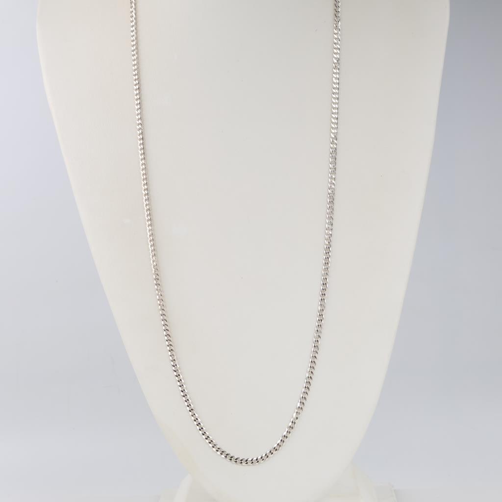 Sterling Silver Curb Chain Necklace