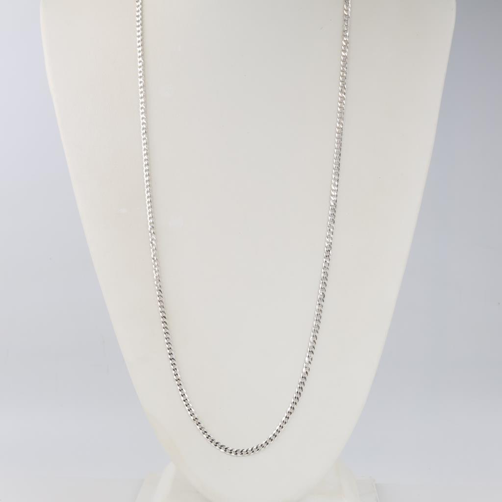 Sterling Silver Curb Chain Necklace