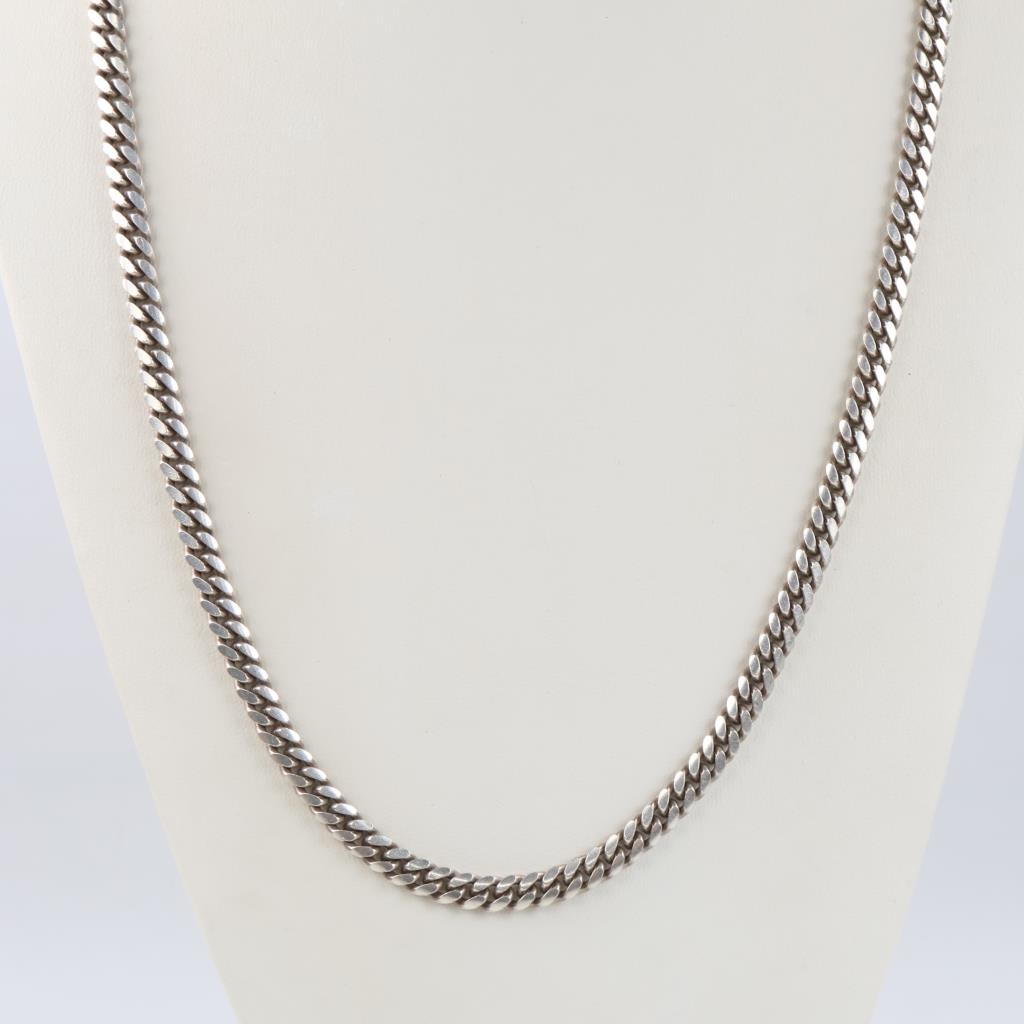 Sterling Silver Curb Link Necklace
