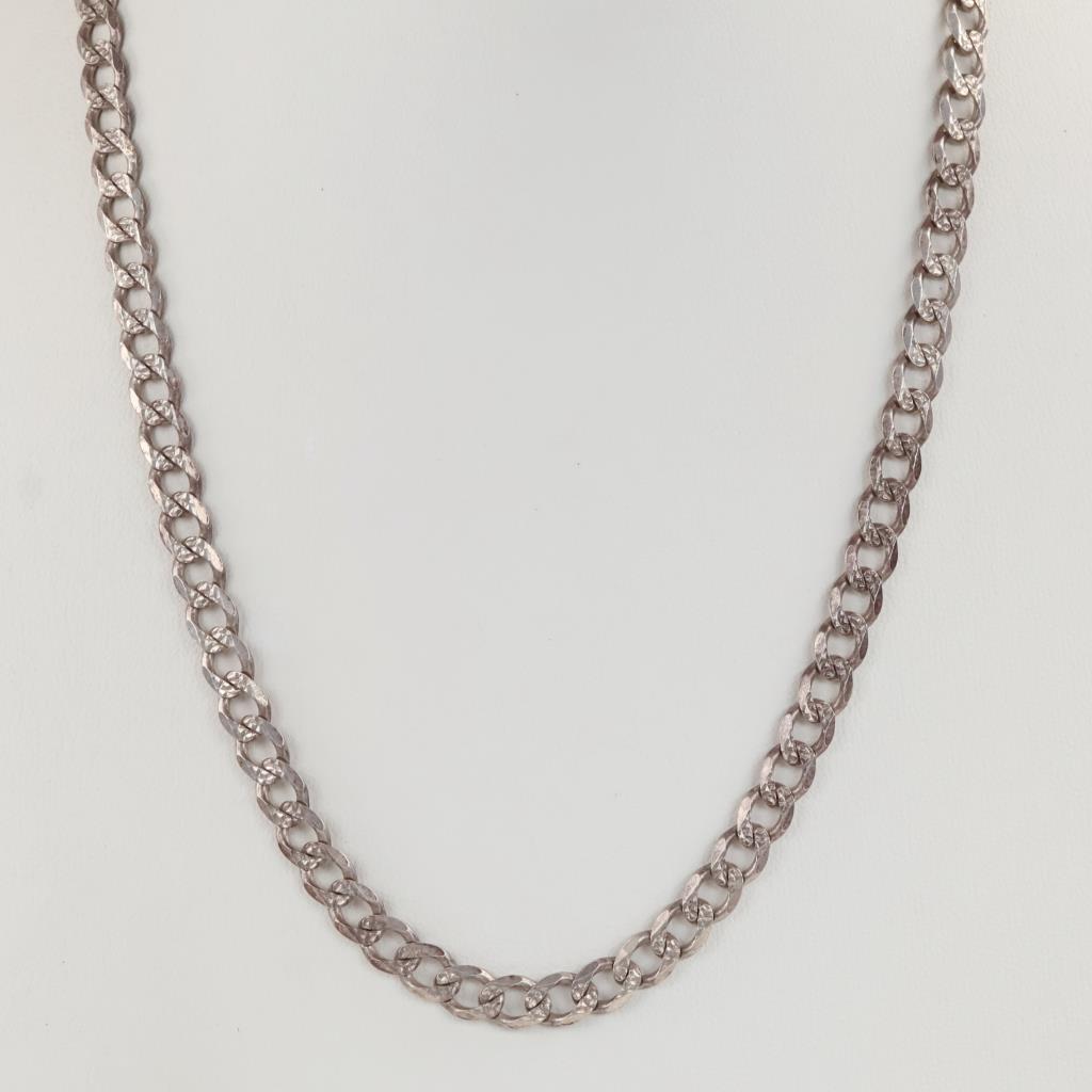 Sterling Silver Curb Link Necklace